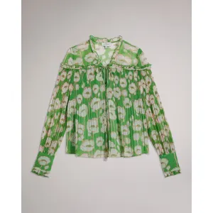 Women Wmb-Ellerie-Swing Blouse With Blouson Sleeve - Green