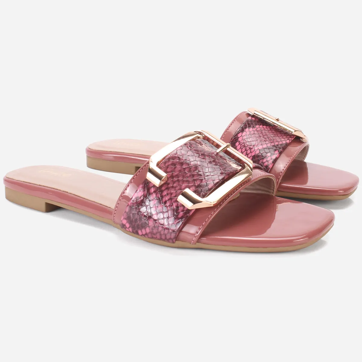 Womens "HUANA" Buckled Summer Slippers