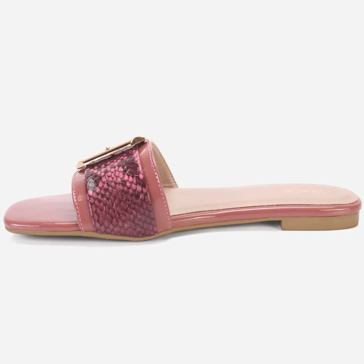 Womens "HUANA" Buckled Summer Slippers