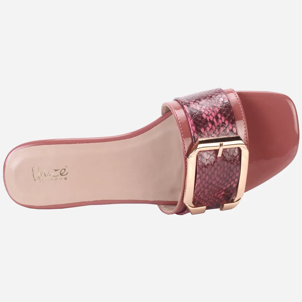 Womens "HUANA" Buckled Summer Slippers
